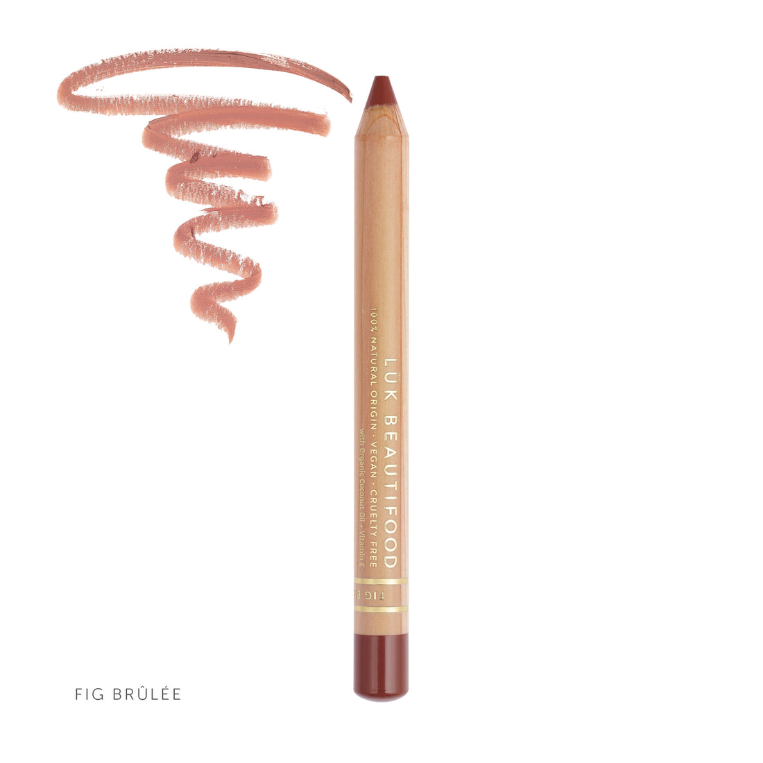 Natural Lipstick Crayon in Fig Brûlée