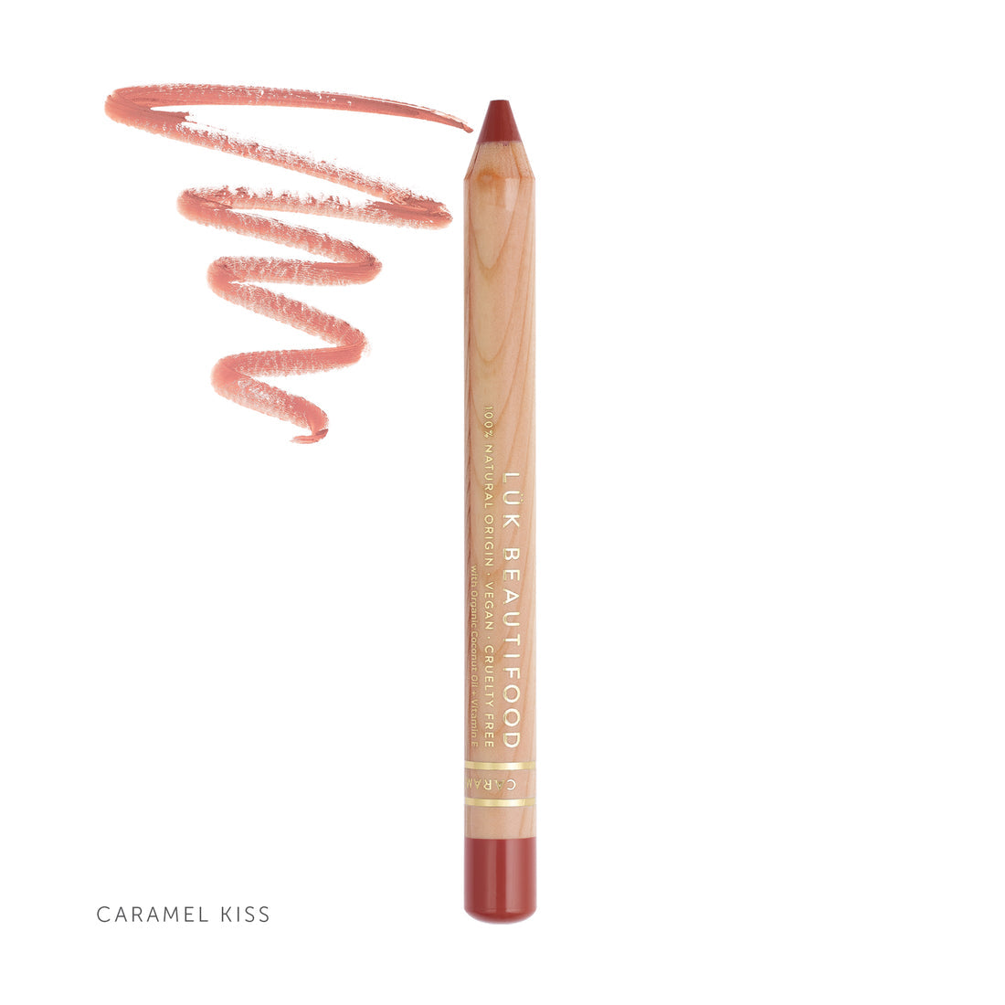 Natural Lipstick Crayon in Caramel Kiss
