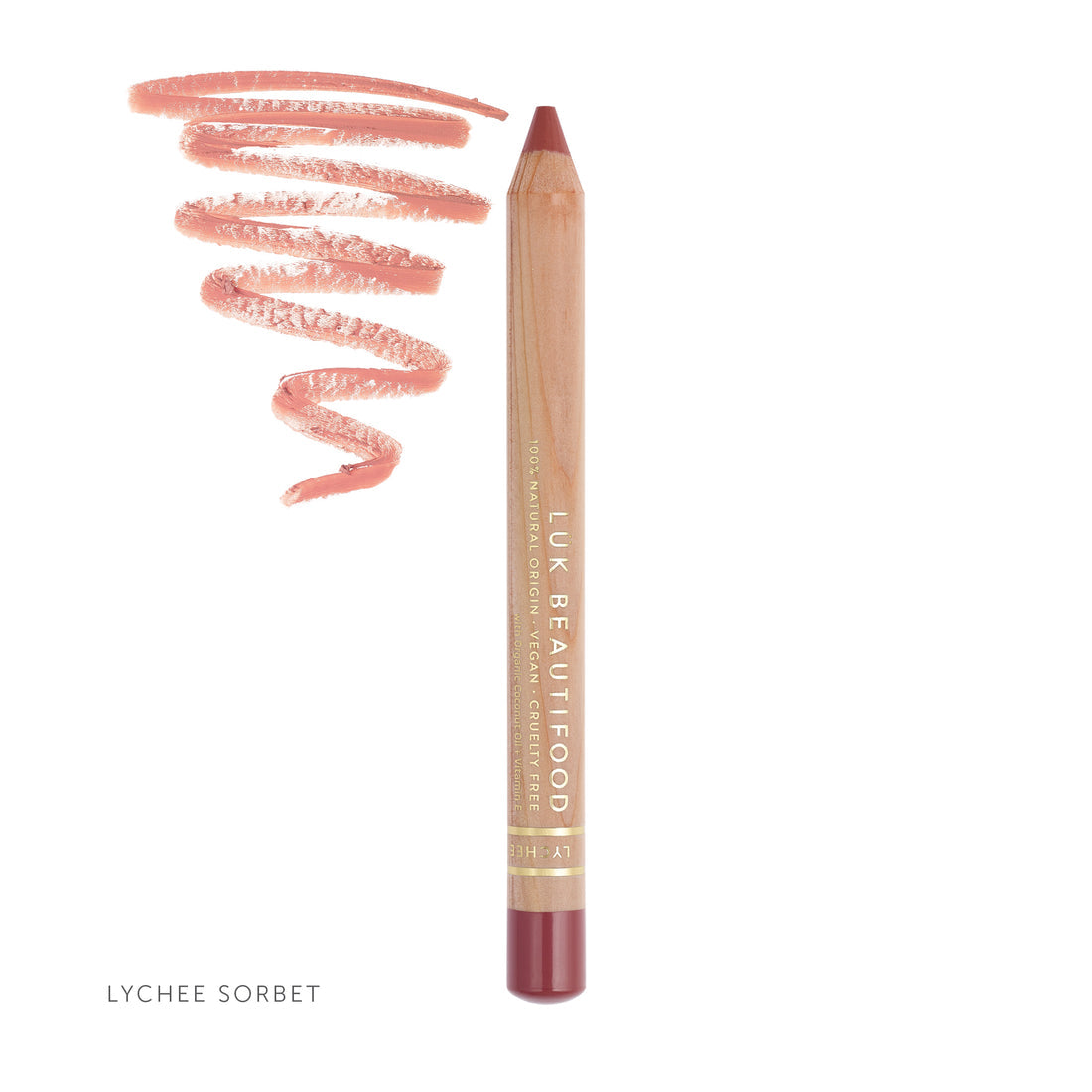 Natural Lipstick Crayon in Lychee Sorbet