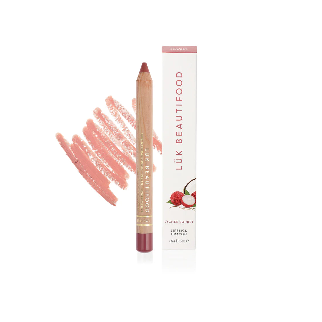 Natural Lipstick Crayon in Honey Peach